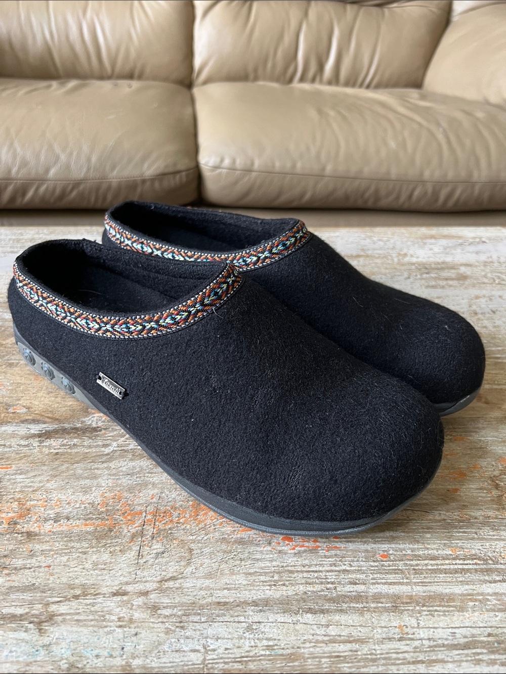 Therafit Black Women's Slip-On Mule Clog Arch Support Size EU 41 / US 10.5-11